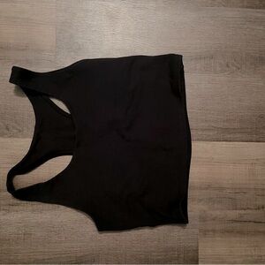 Pact Black Sleeveless Crop Top